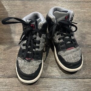 Jordan Vintage Black and Gray High-Top Sneakers
